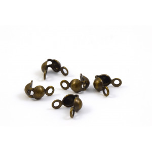 ANTIQUE BRASS BEAD TIP (PACK OF 20)